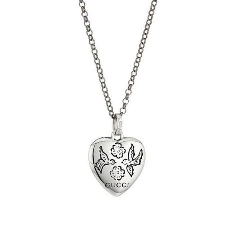 gucci sterling silver blind for love heart pendant|Gucci Blind For Love Reversable Heart Pendant .